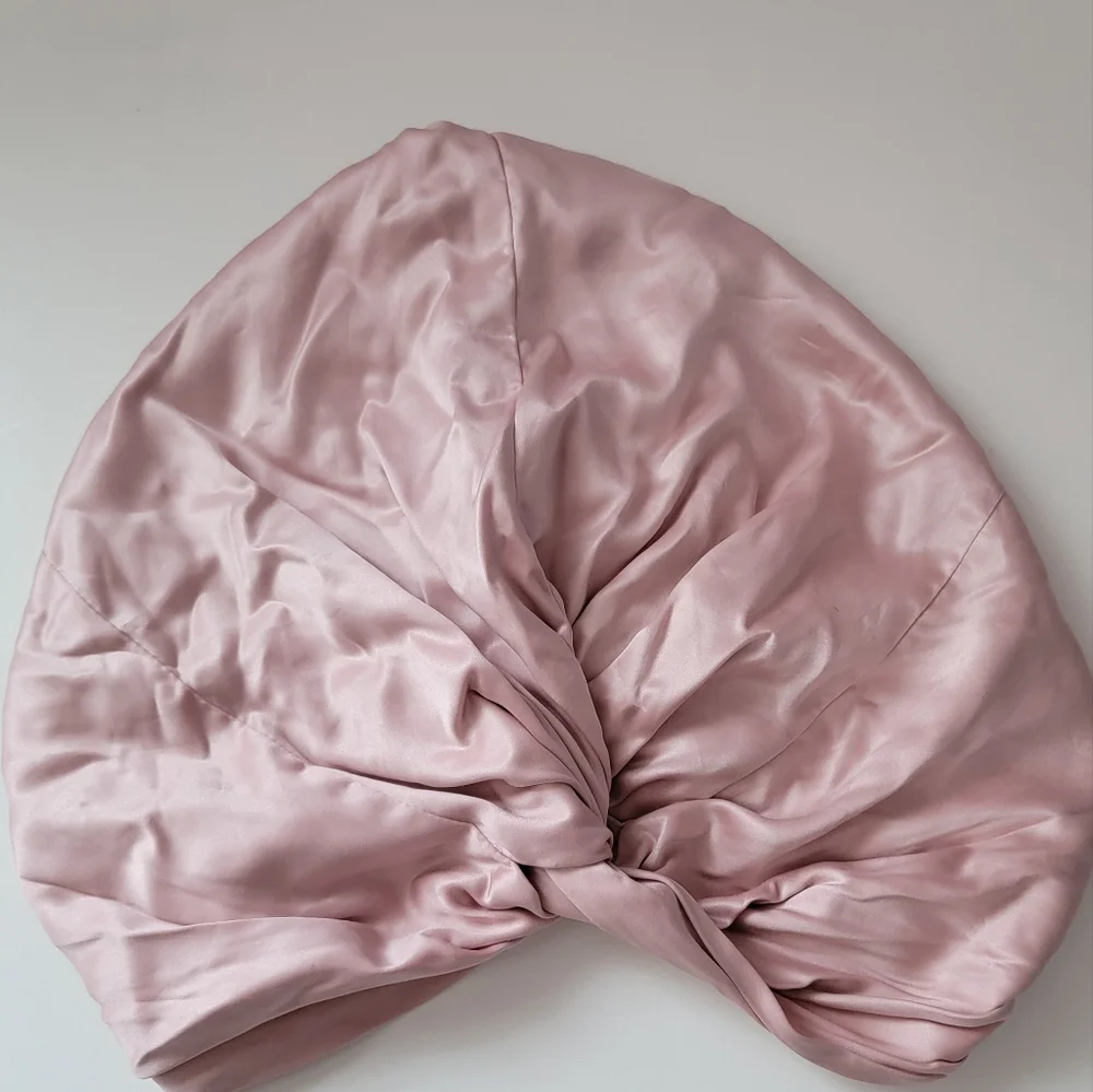Slip Blush Pink Silk Hair Wrap Turban